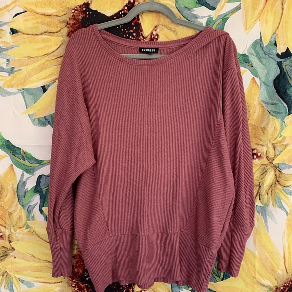 Express Sweaters - Mauve ribbed sweater ✨ 3 for 15